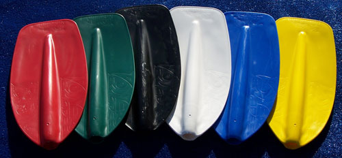 Colour options for Powerblade paddles by Australis